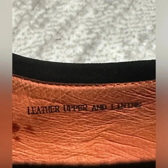 Robert Wayne "Armor" Brown Suede Cross design Leather Loafers. Mens Size 10 - Picture 10 of 16